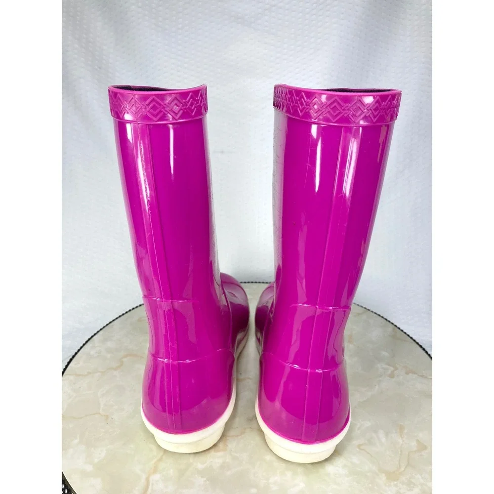 UGG Ranna Waterproof Mid Calf Rain Boots Womens 8 Girls 6 Pink Rubber Outdoor